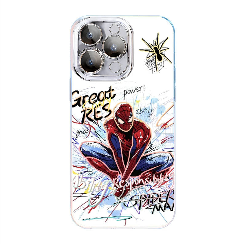 Web Hero Cartoon iPhone Case
