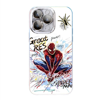Web Hero Cartoon iPhone Case