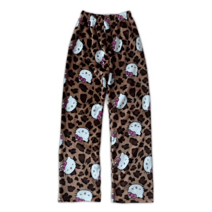 Hello Kitty Leopard Print Pajama Pants