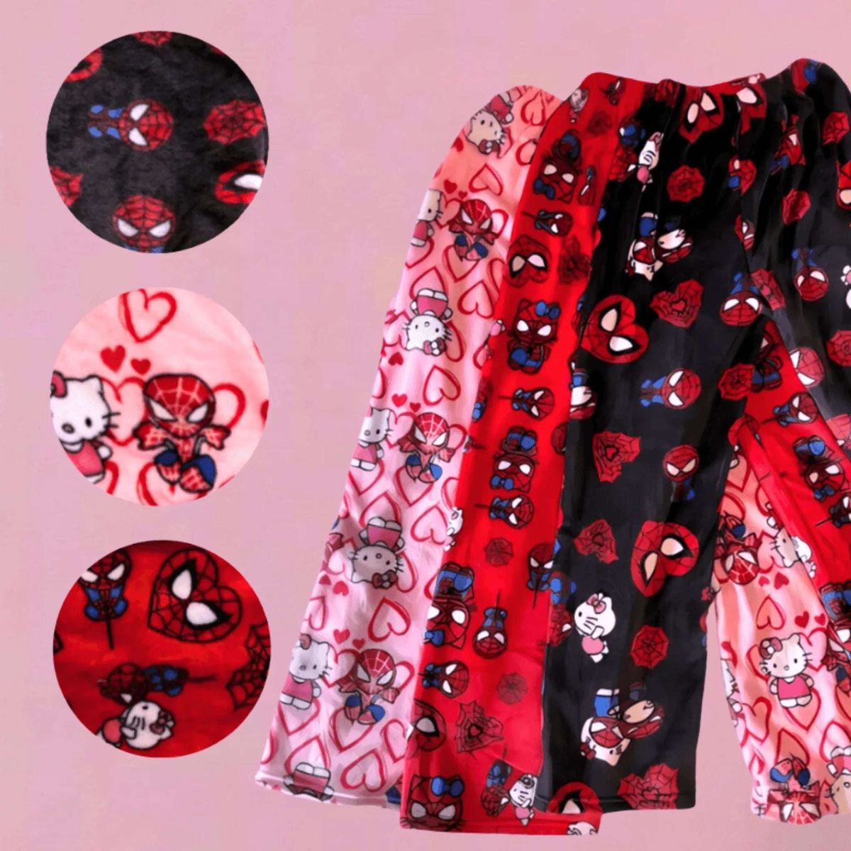 Hello Kitty x Spiderman Pajama Pants