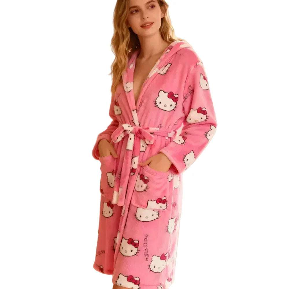 Hello Kitty Fluffy Bathrobe