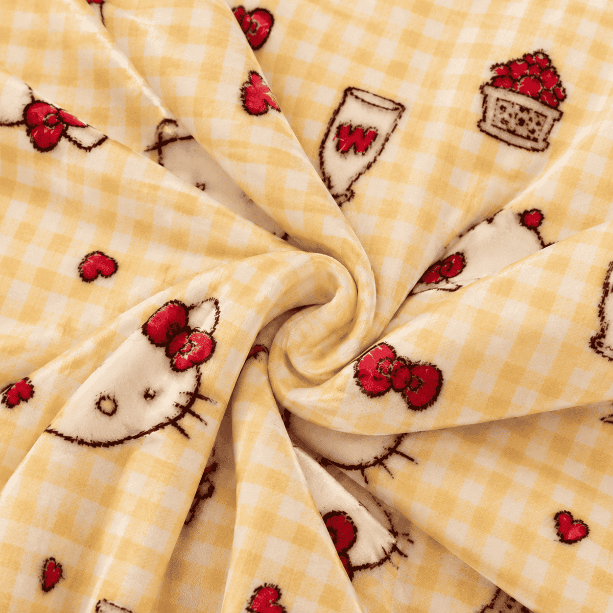 Hello Kitty Yellow Gingham Thin Pajama Pants