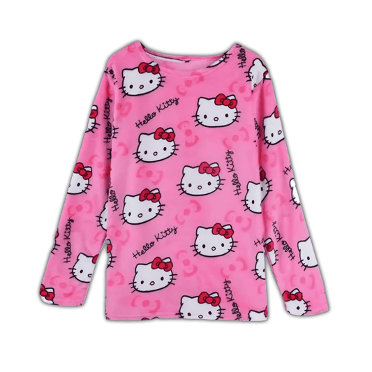 Hello Kitty Long Sleeve Pajama Top
