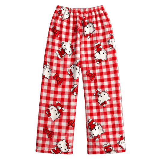 Hello Kitty Red Gingham Pajama Pants