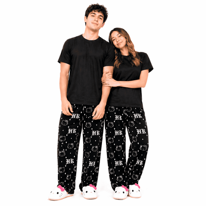 Hello Kitty Dark HK Monogram Pajama Pants