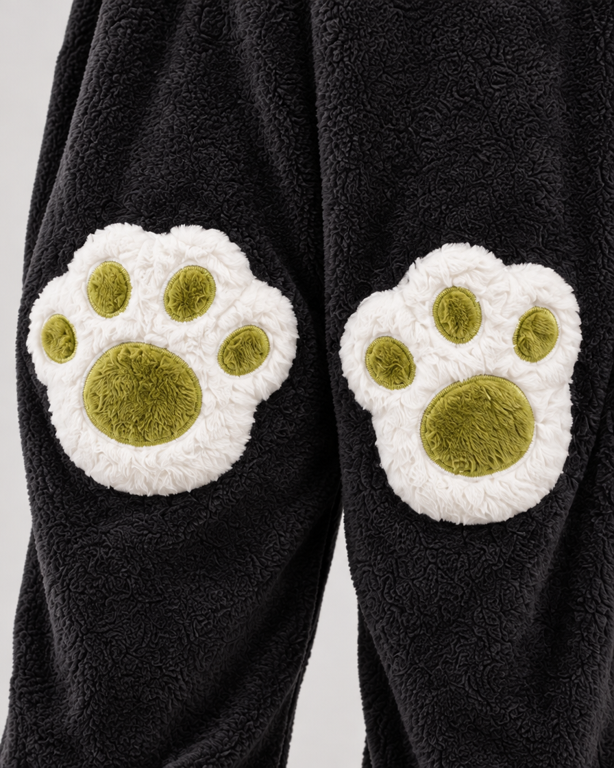 Nightscale Dragon onesie - paw patch detail close-up