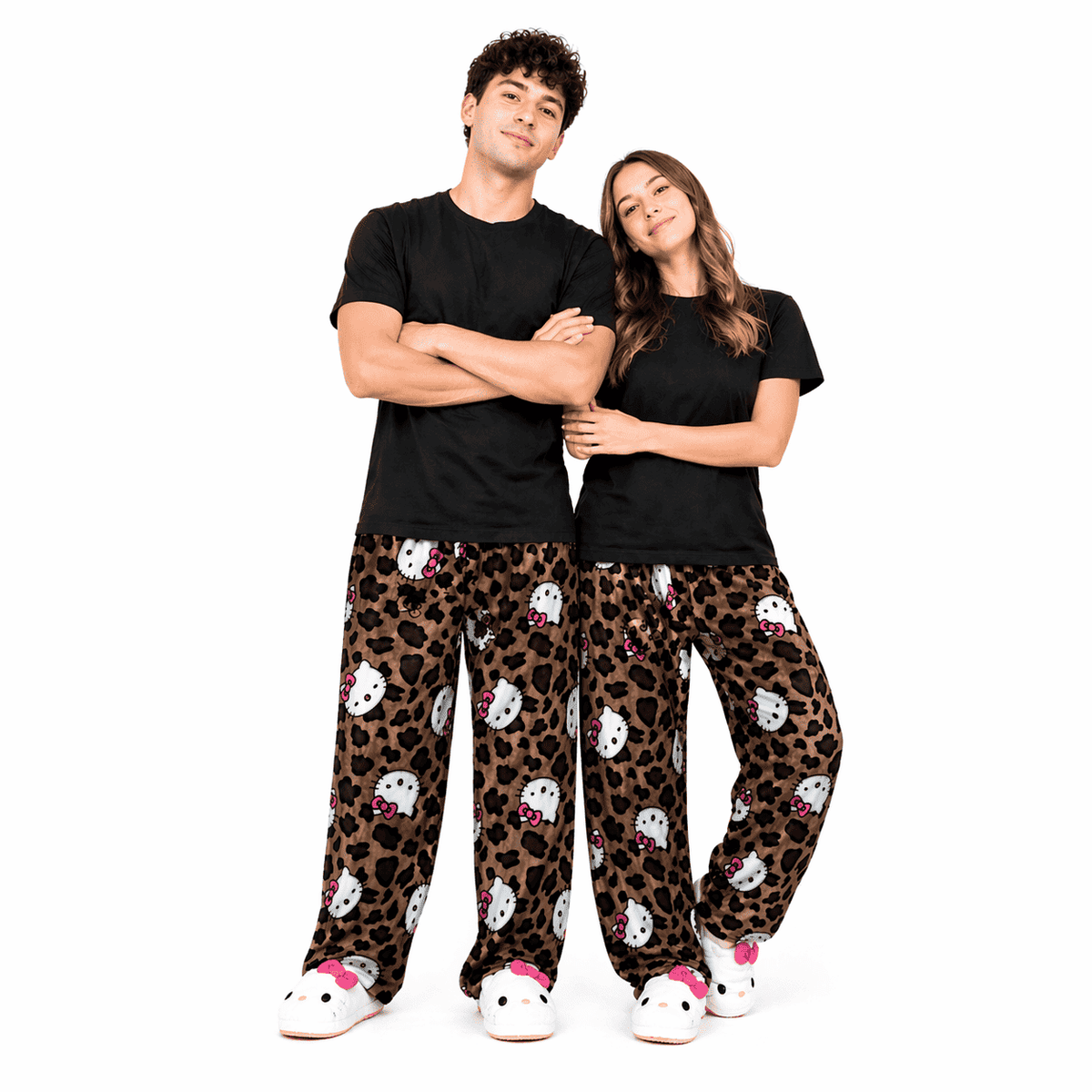 Hello Kitty Leopard Print Pajama Pants