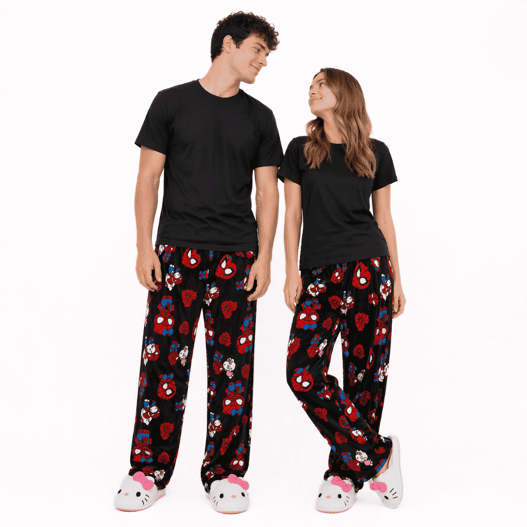 Hello Kitty x Spiderman Pajama Pants